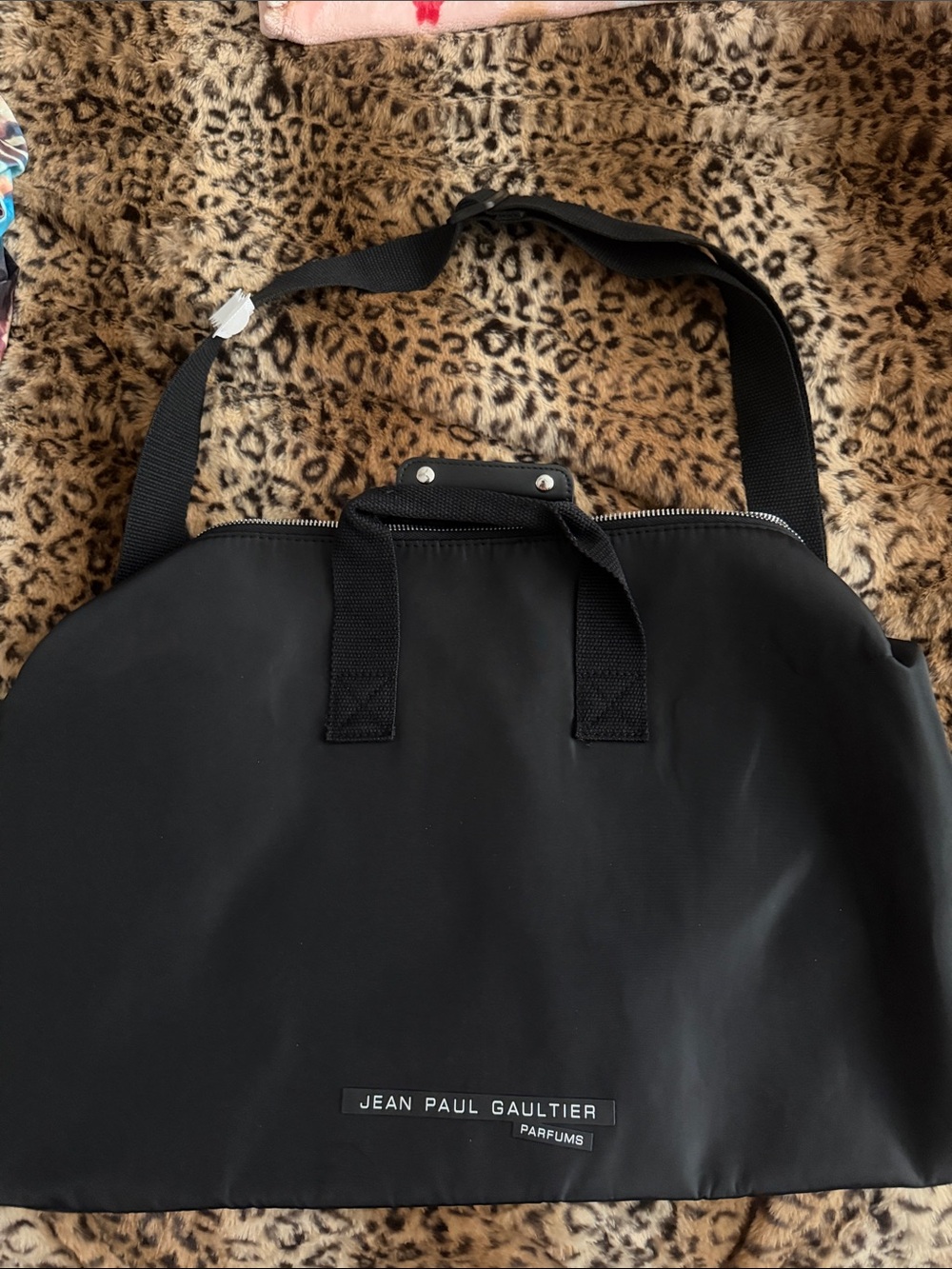 Jean Paul Gaultier Black Travel Duffel Tote